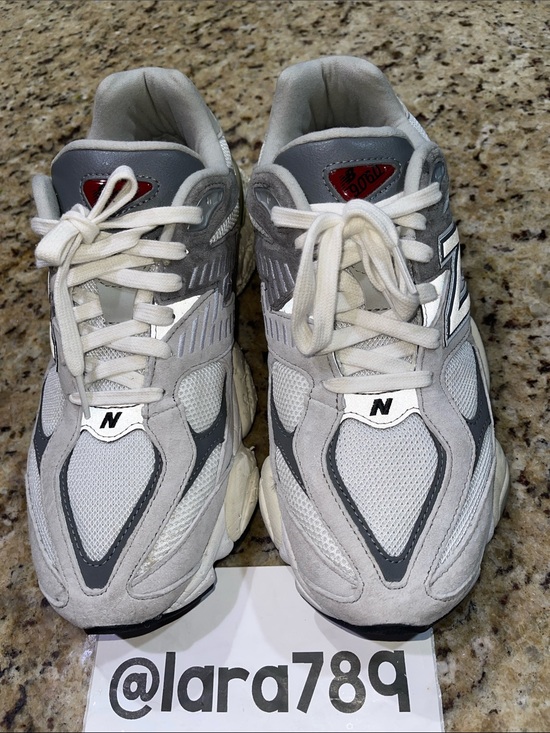 New Balance 9060 Gray & White Running Sneakers